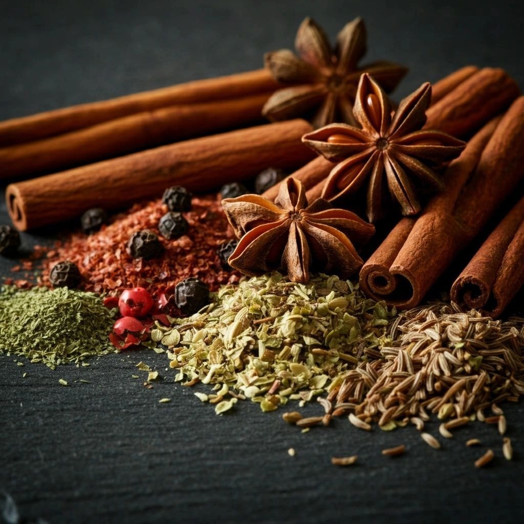 Dried red chilies